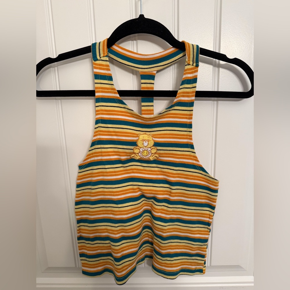 Care Bears Striped Tank in Orange, Yellow, and Green